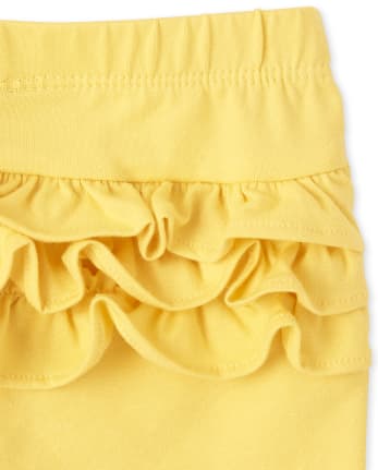 Pack de 2 leggings con volantes para bebé niña